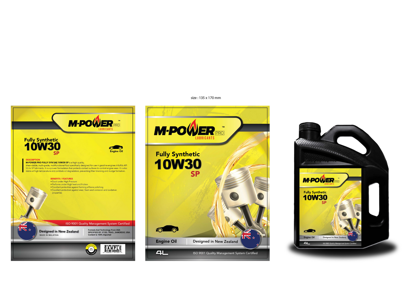 M-Power SAE 10W-30 Fully SYN SP 4Litres