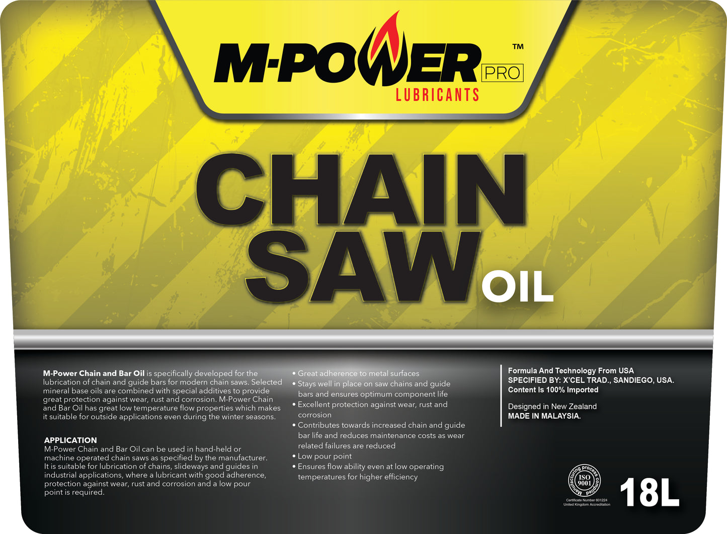 Chainsaw Oil - M Power Pro 18 Litre