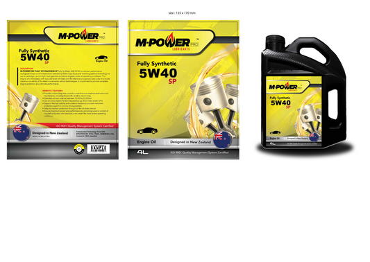 M- PowerPro 5W 40 Fully Synthetic multigrade oil 4 Litre