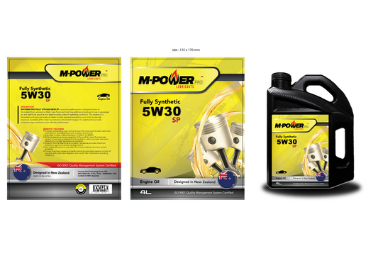 M- Power Pro Fully Synthetic 5W 30 Multigrade Oil 4 Litre